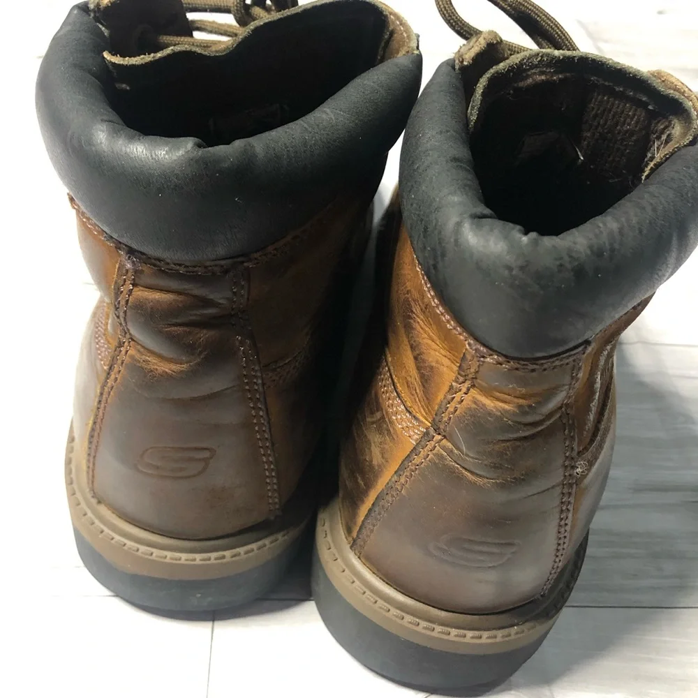 Skechers Boots Mens Size 9.5 Verdict Waterproof Boot 4442 Brown